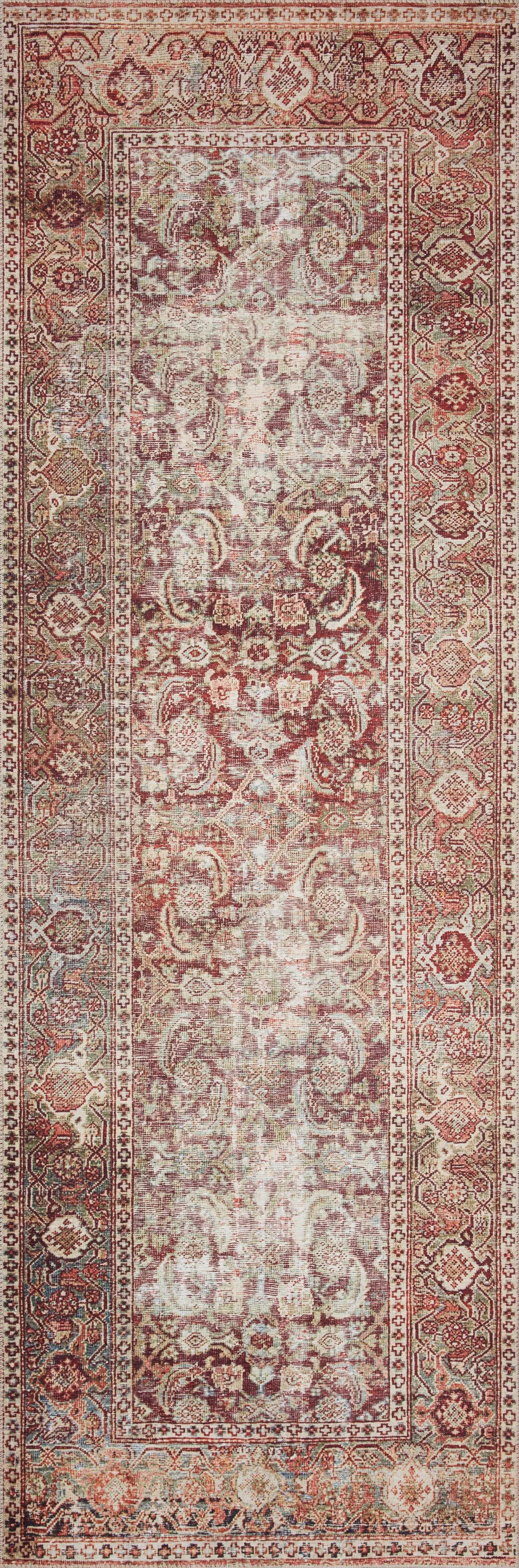 Layla LAY-11 Cinnamon / Sage Area Rug by Loloi