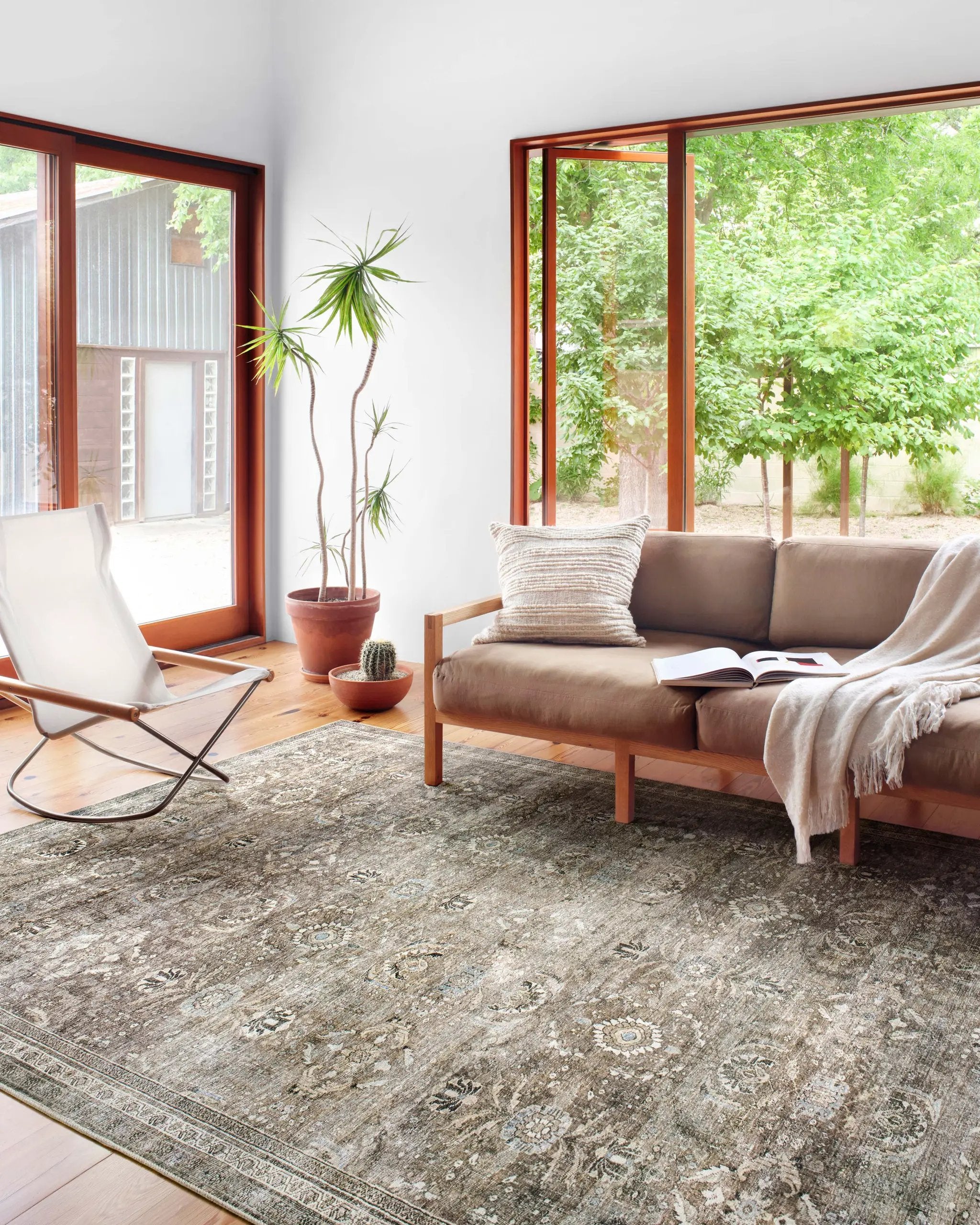 Layla LAY-13 Antique / Moss Area Rug by Loloi