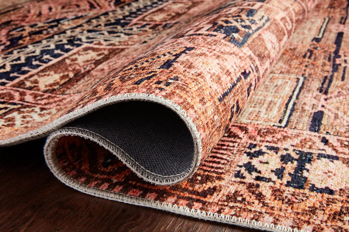 Layla LAY-14 Mocha / Blush Area Rug by Loloi