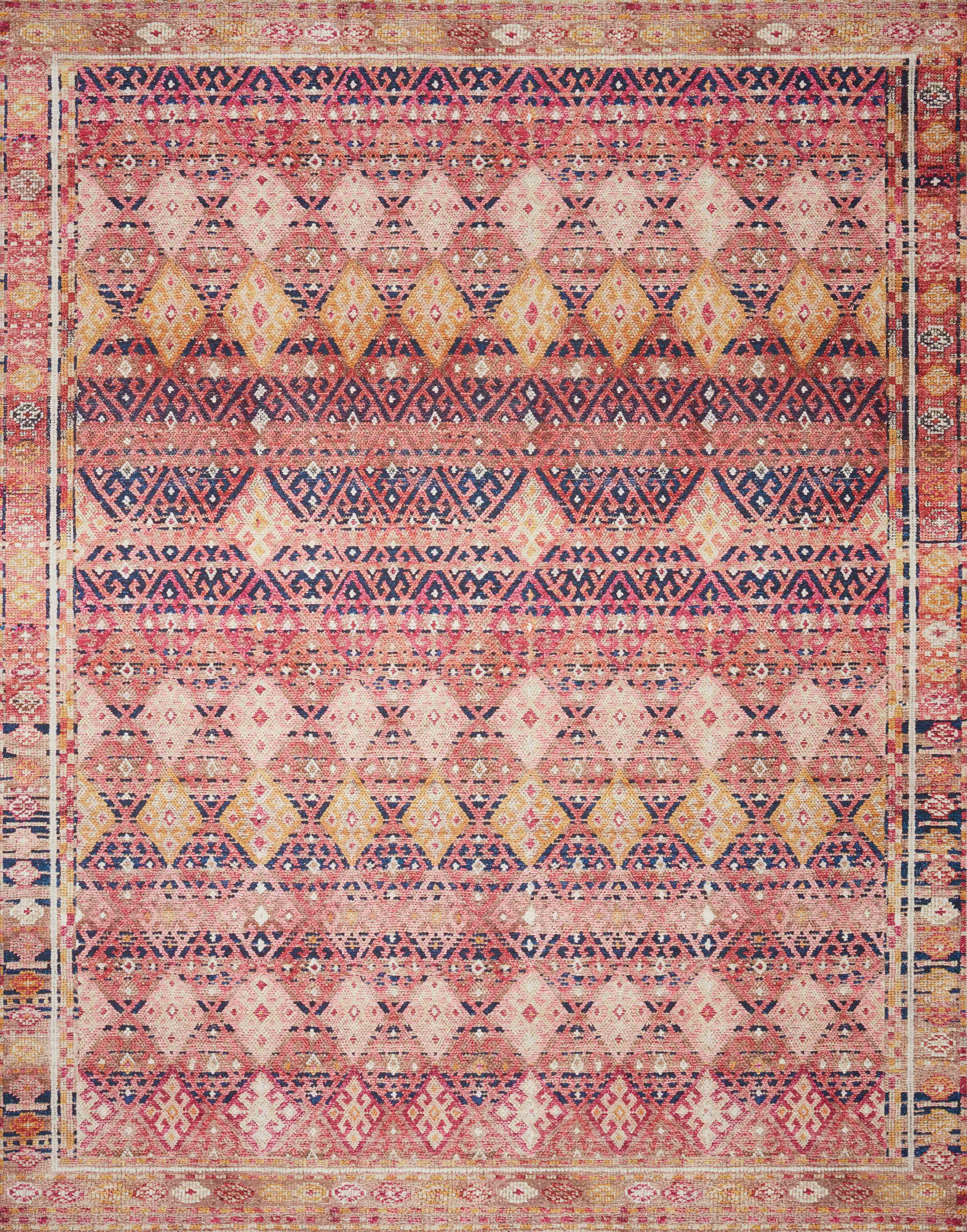 Loloi Layla LAY-15 Magenta / Multi Area Rug