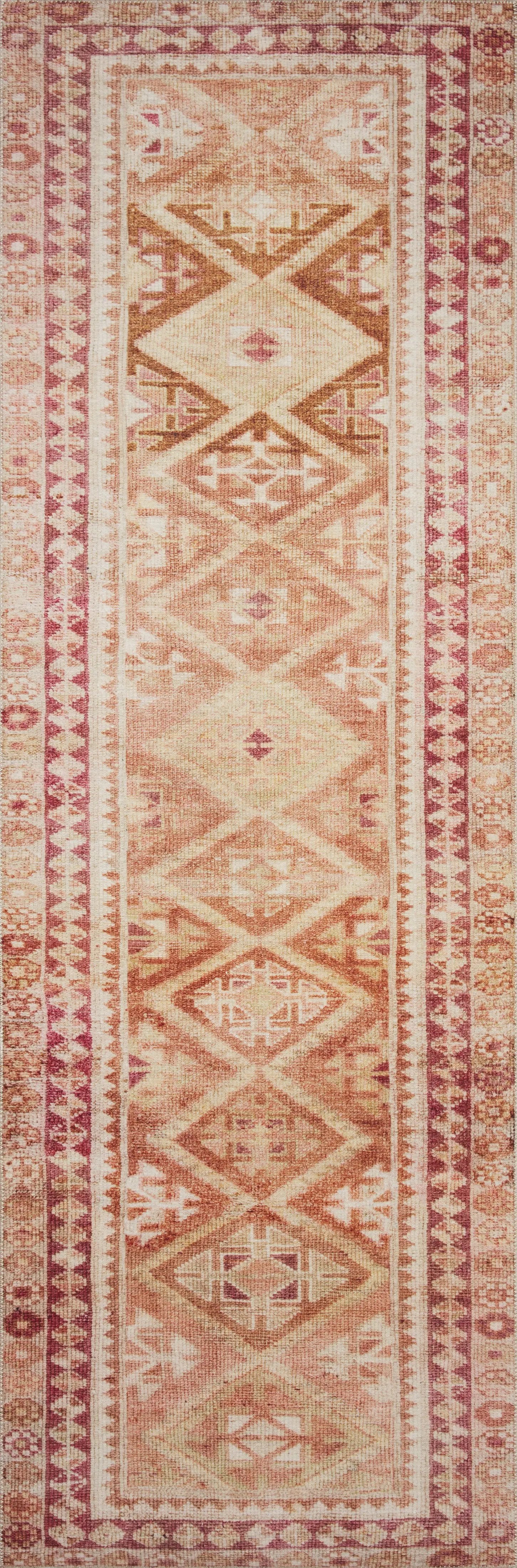Layla LAY-16 Natural / Spice Area Rug by Loloi