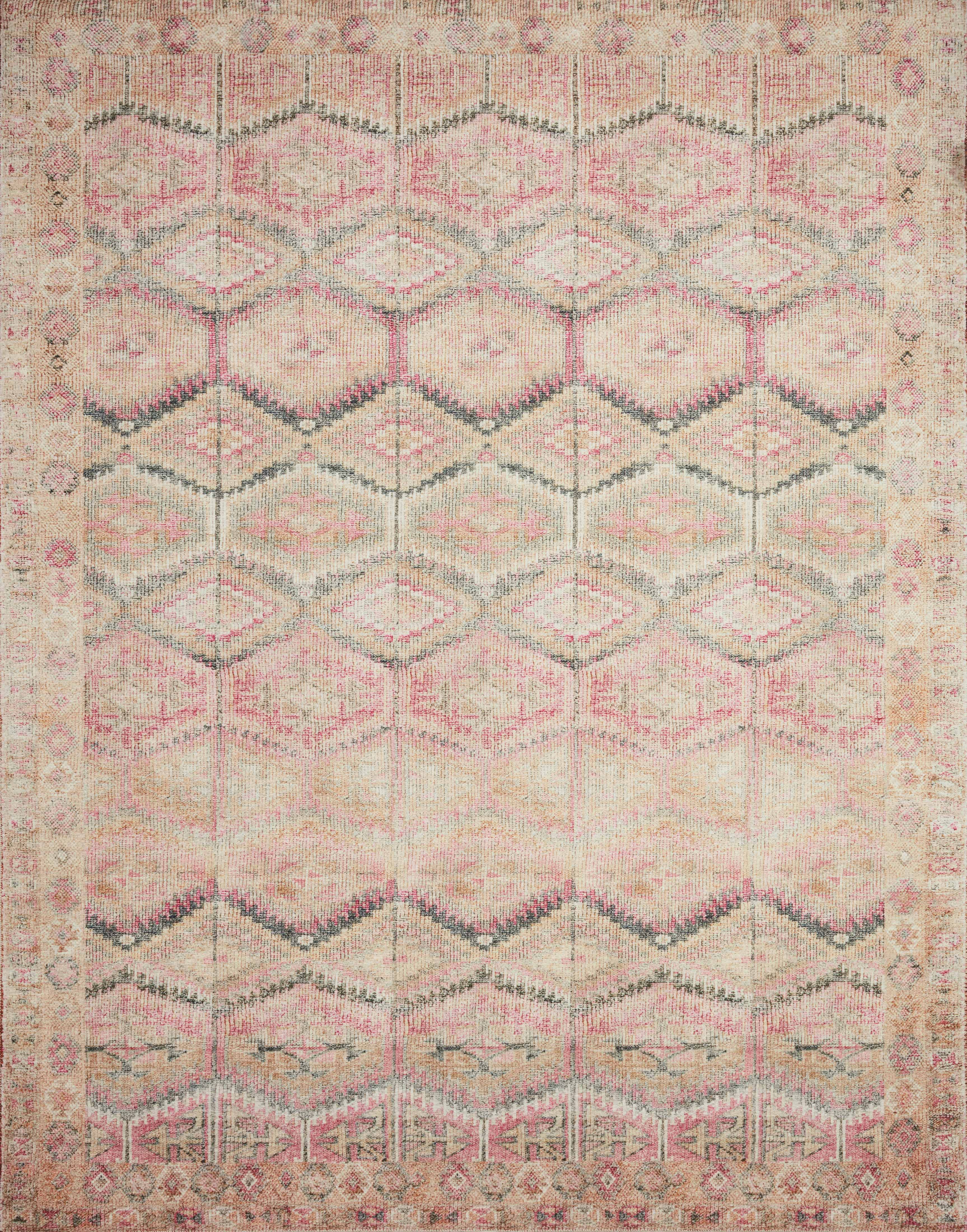 Loloi Layla LAY-17 Pink / Lagoon Area Rug