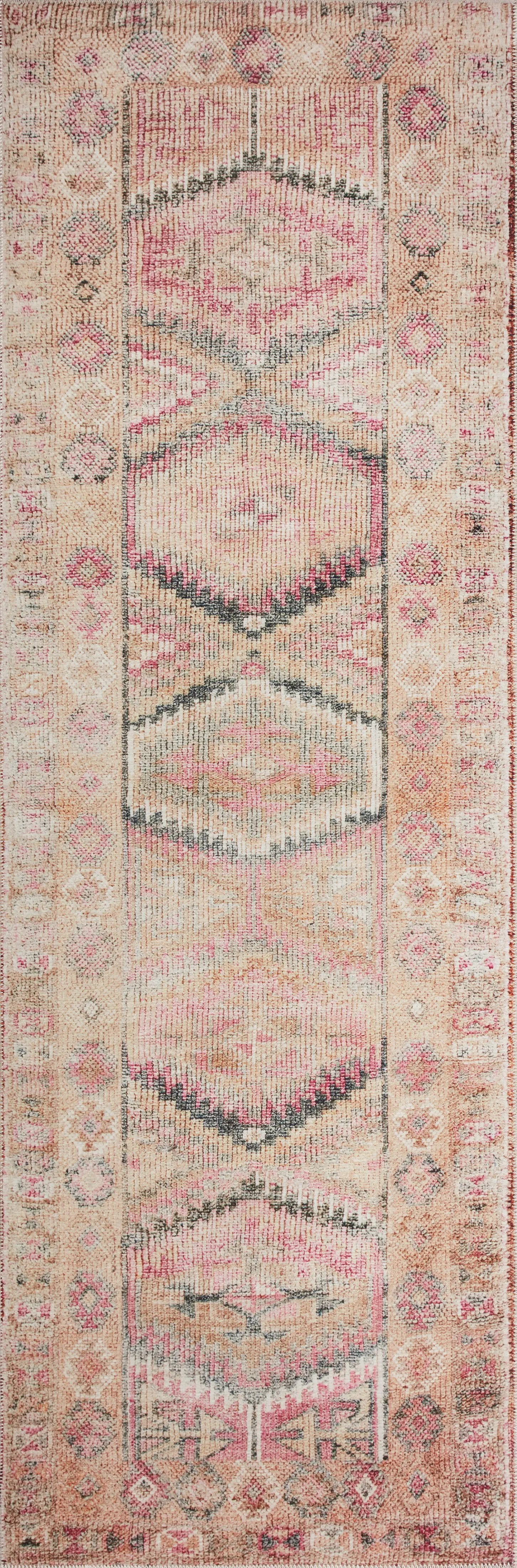Layla LAY-17 Pink / Lagoon Area Rug by Loloi