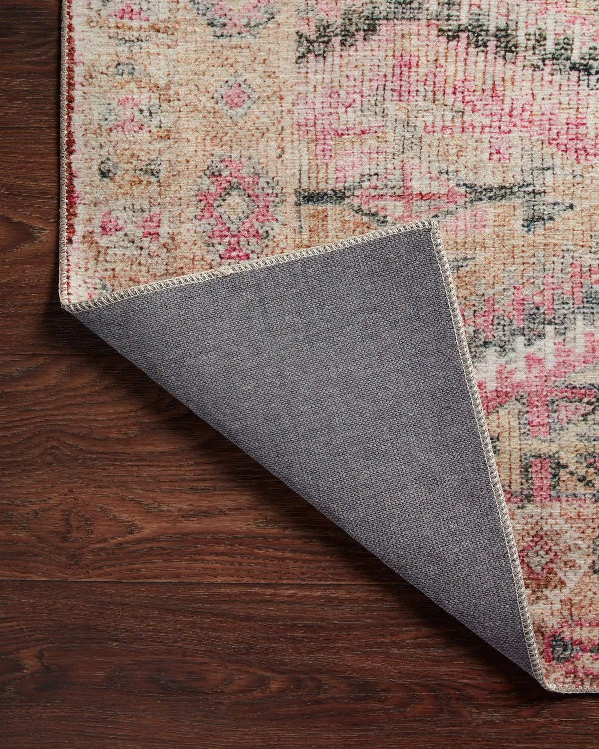 Layla LAY-17 Pink / Lagoon Area Rug by Loloi
