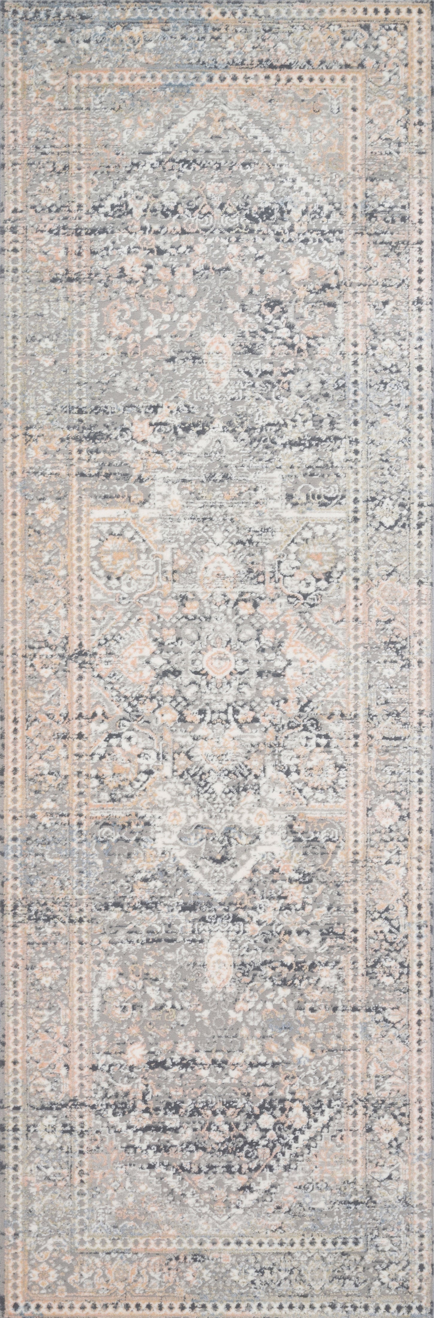 Loloi Lucia LUC-01 Grey / Sunset Area Rug