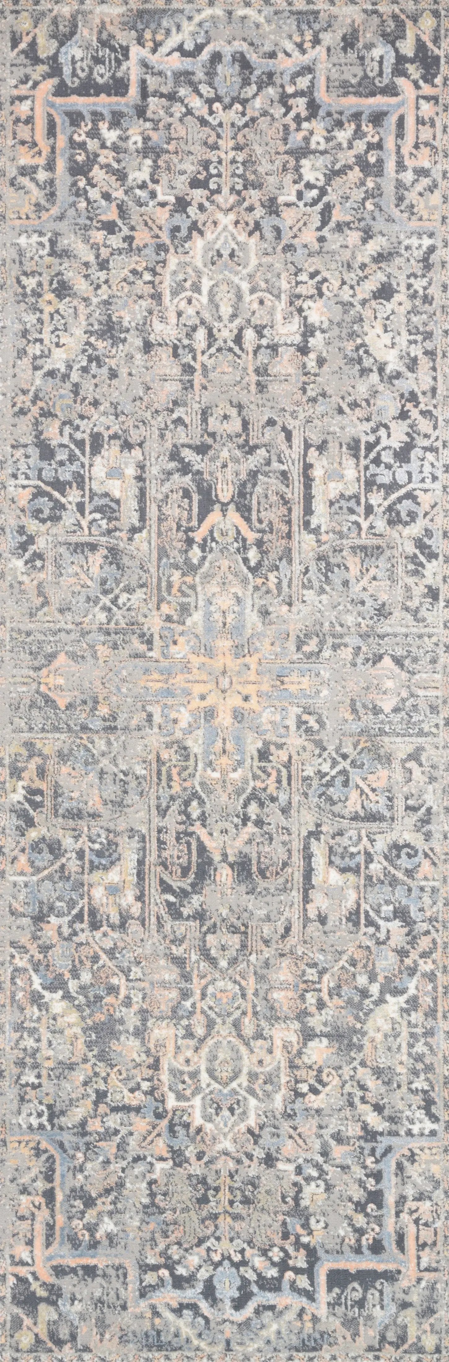 Lucia LUC-02 Charcoal / Multi Area Rug by Loloi