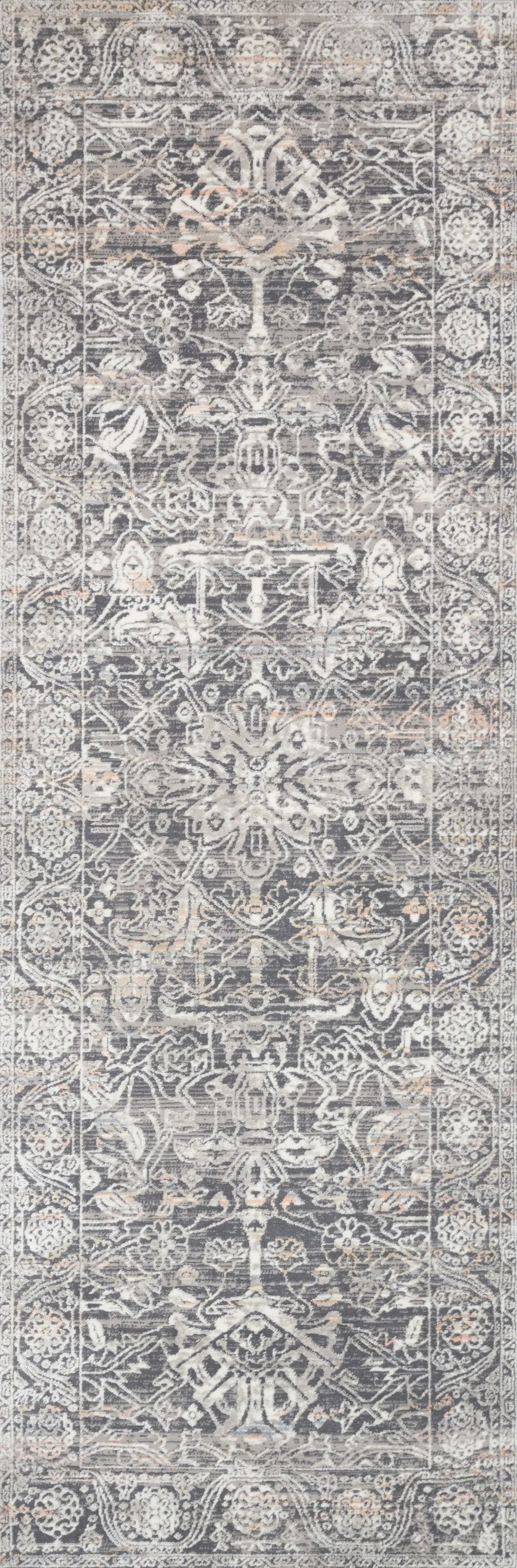 Lucia LUC-03 Steel / Ivory Area Rug by Loloi