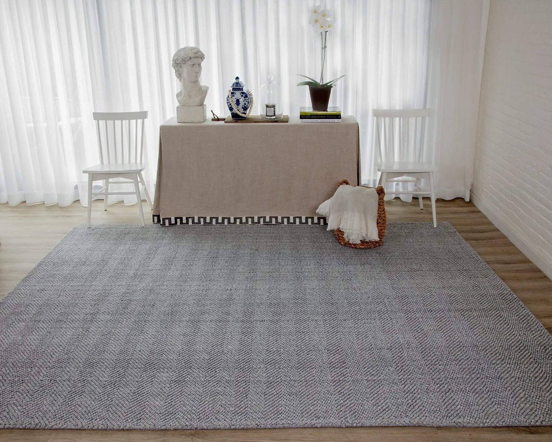 Ledgebrook LED-1 (Washington) Gray Area Rug by Erin Gates by Momeni
