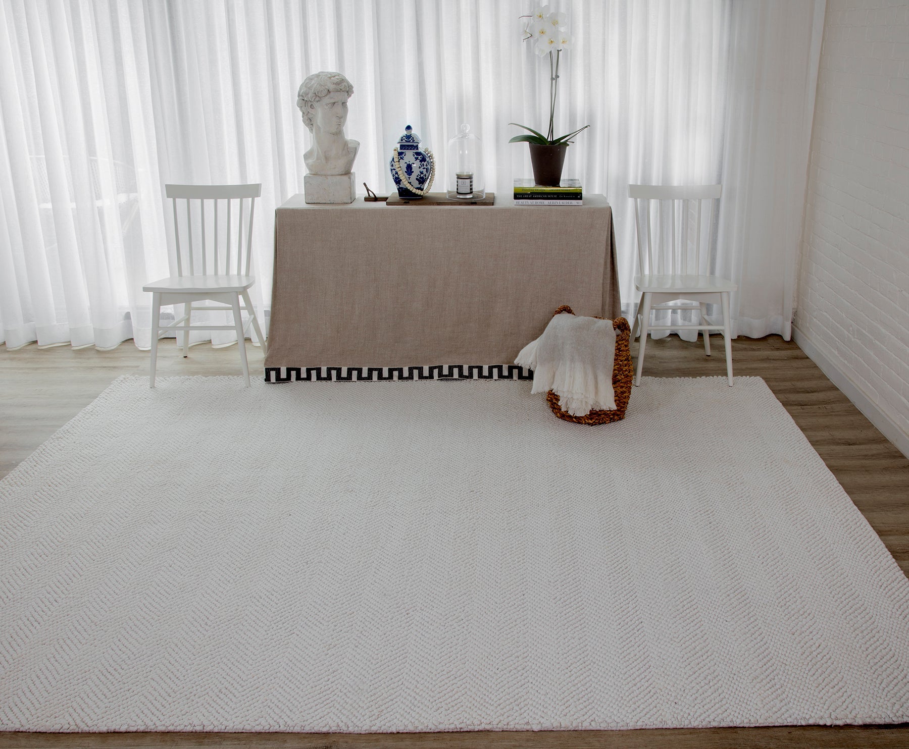 Erin Gates Ledgebrook LED-1 Ivory Area Rug by Momeni