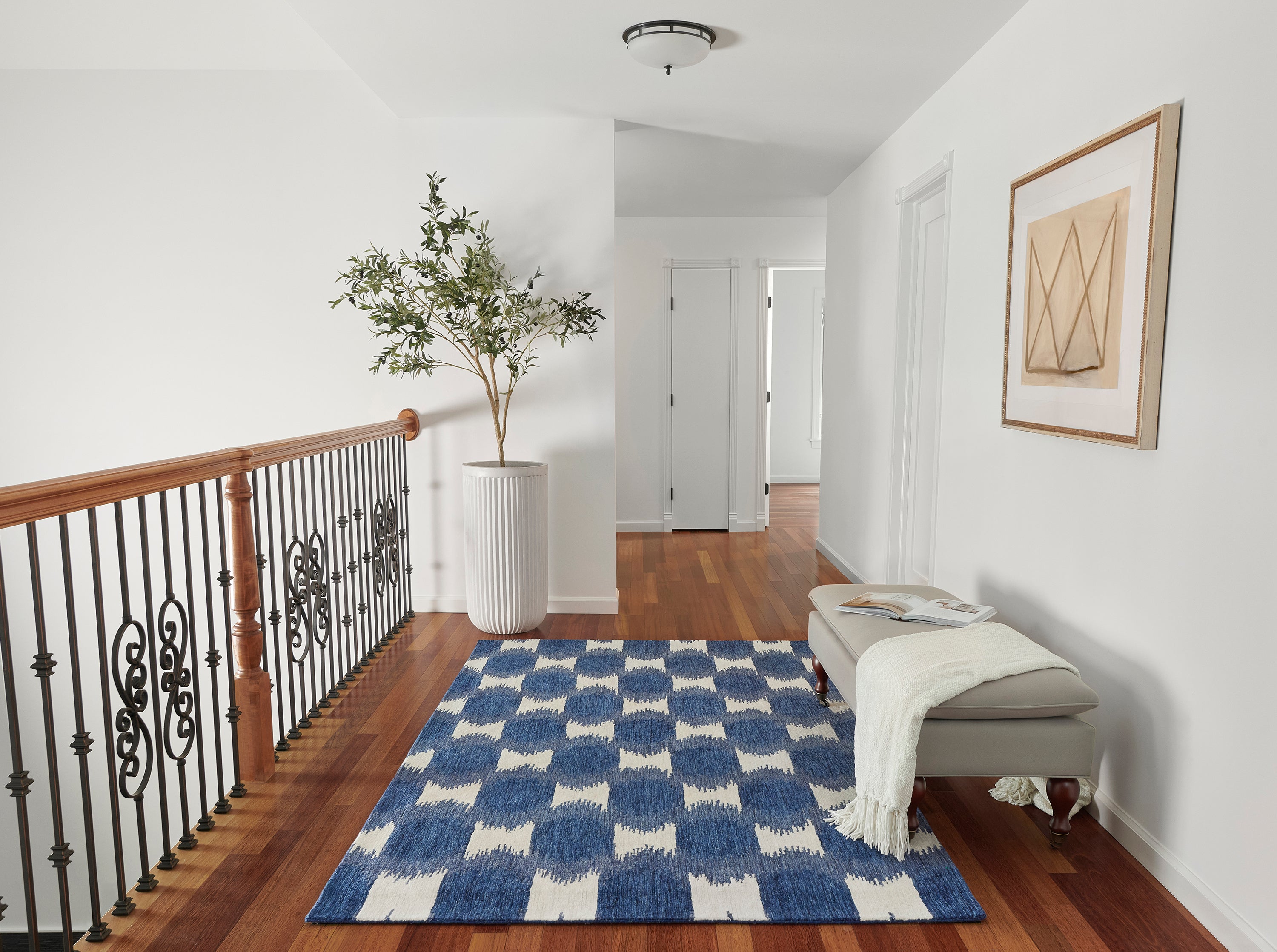 Momeni Leiden LEI-1 Navy Hand Tufted Area Rug