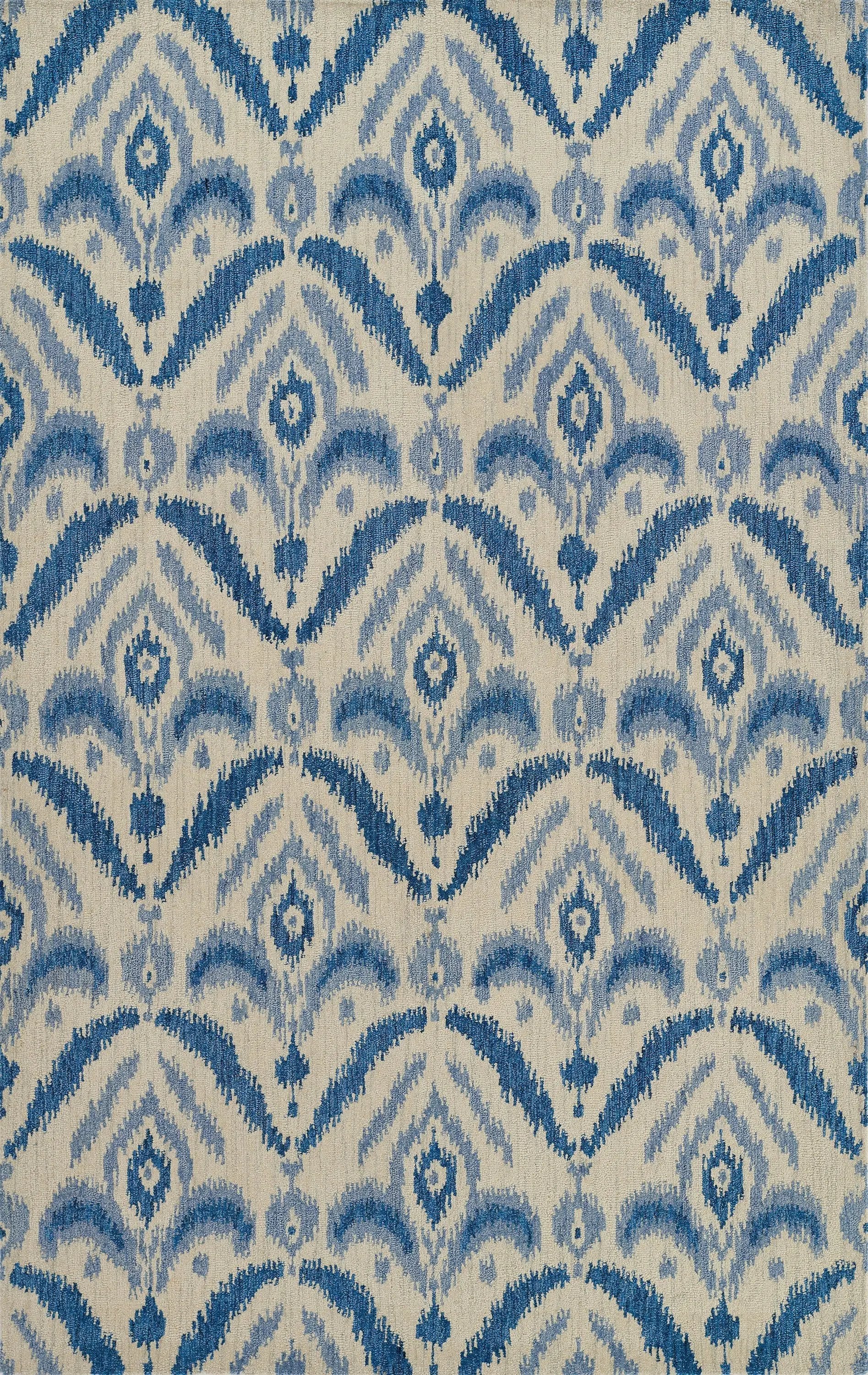 Leiden LEI-3 Blue Area Rug by Momeni