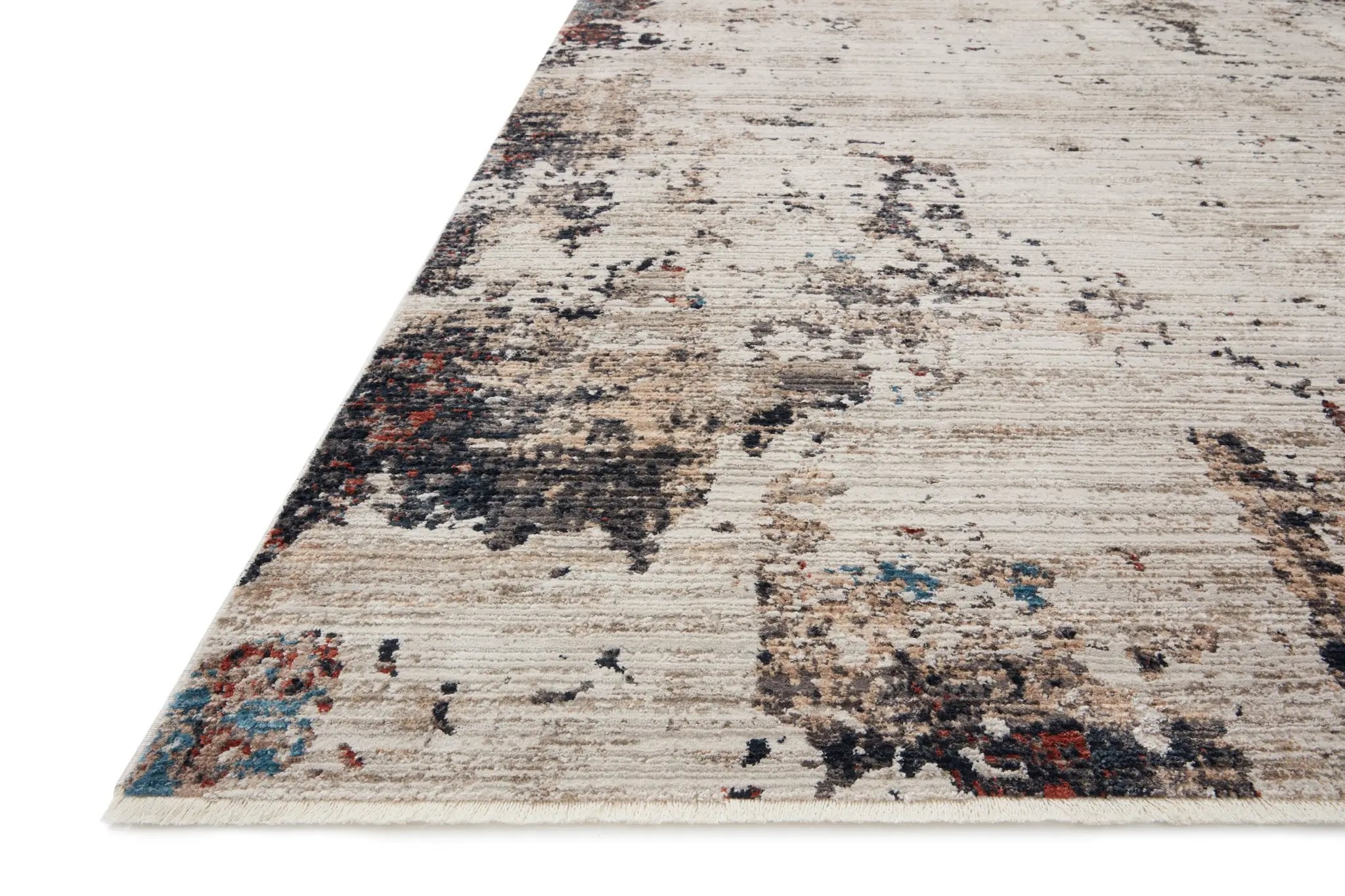 Leigh LEI-05 Ivory / Charcoal Area Rug by Loloi