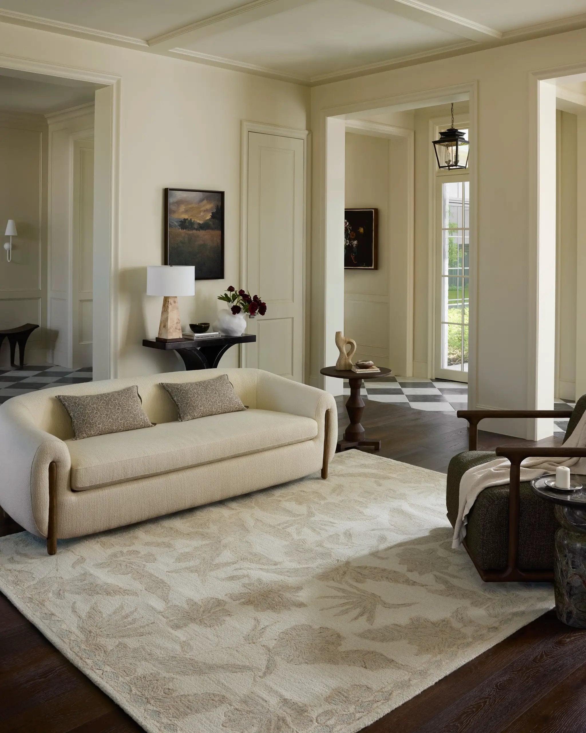 Lenore LNO-01 Ivory / Multi Area Rug by Loloi