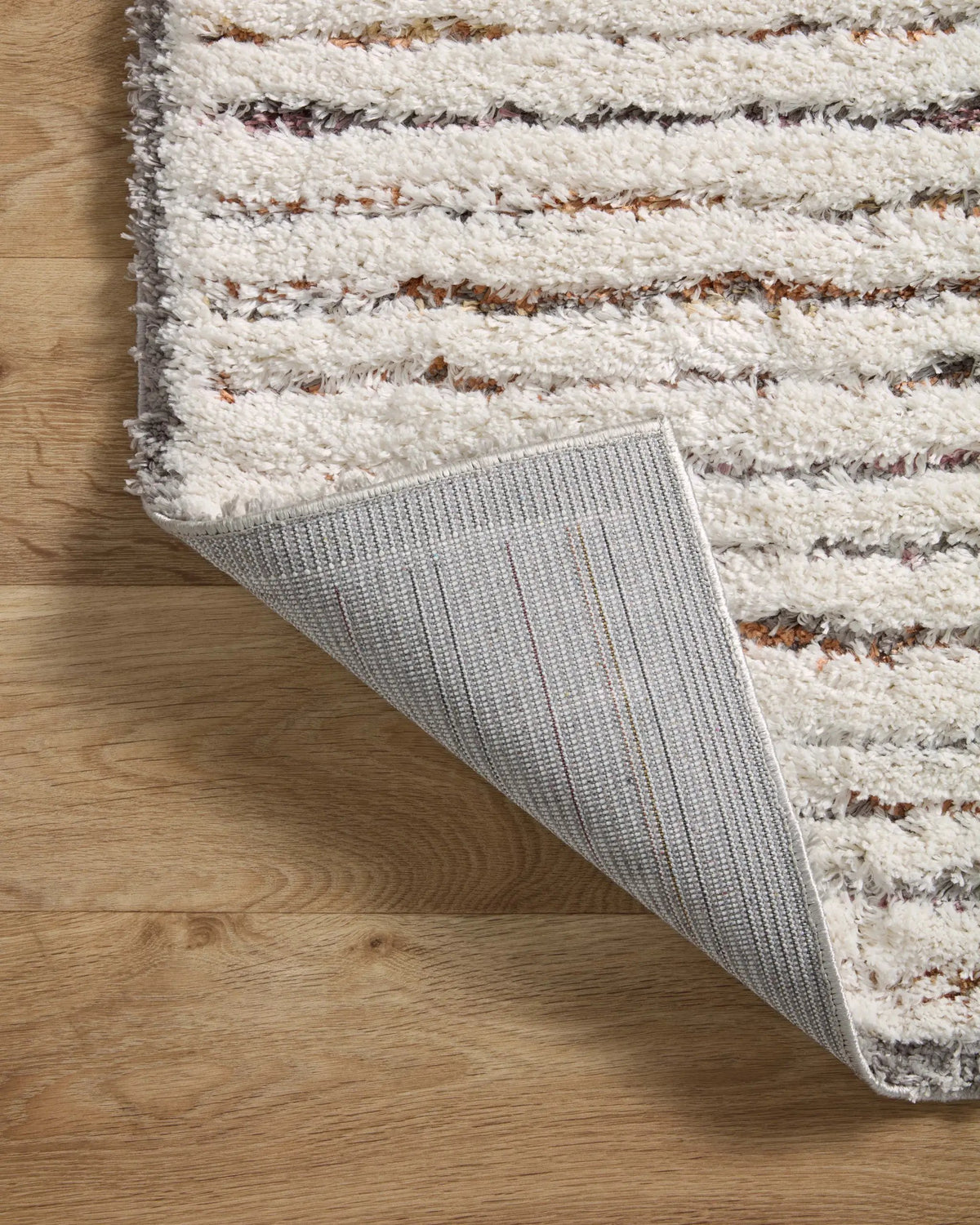 Levitt Shag LEV-01 Ivory / Multi Area Rug by Loloi