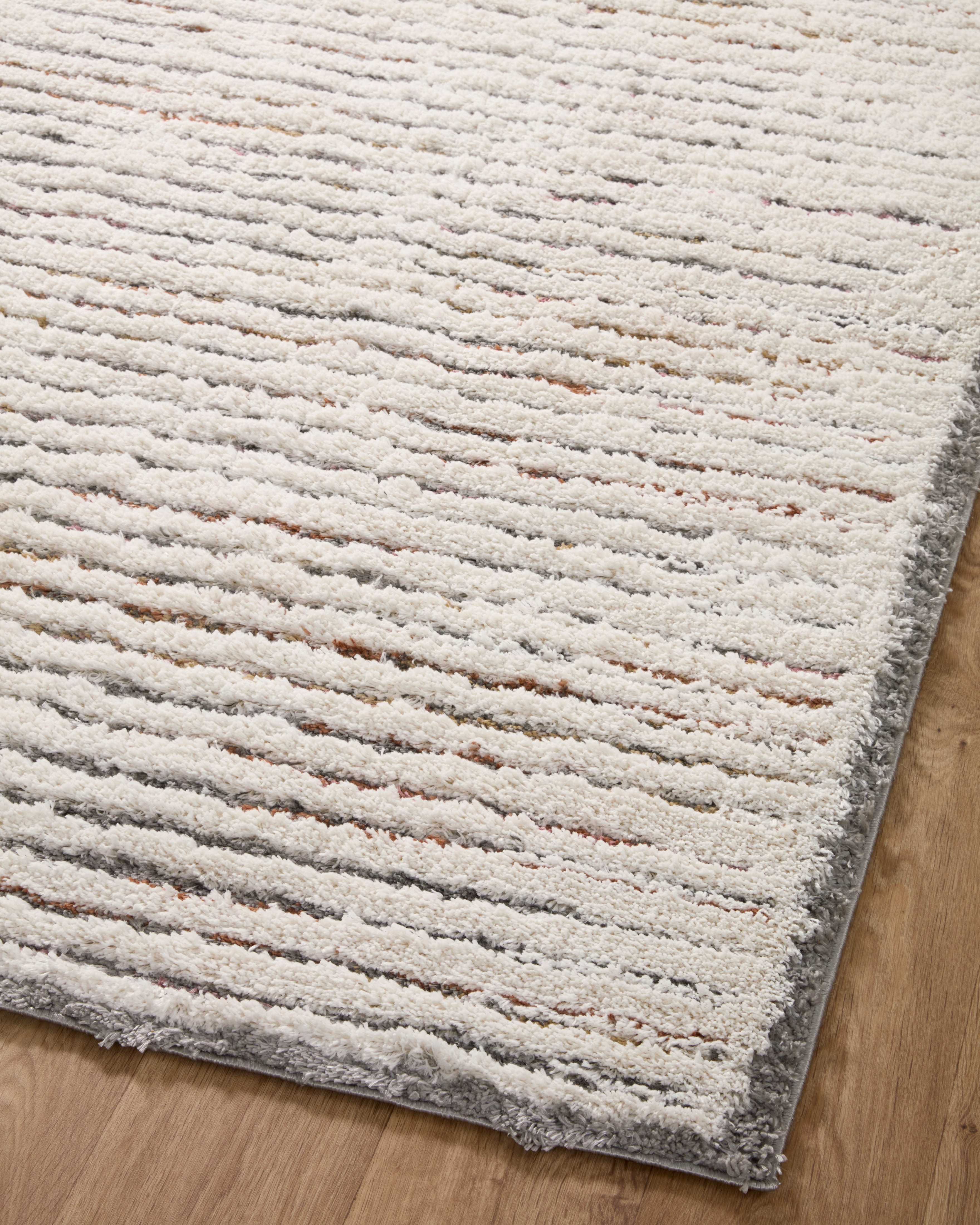 Loloi Levitt Shag LEV-01 Ivory / Multi Area Rug