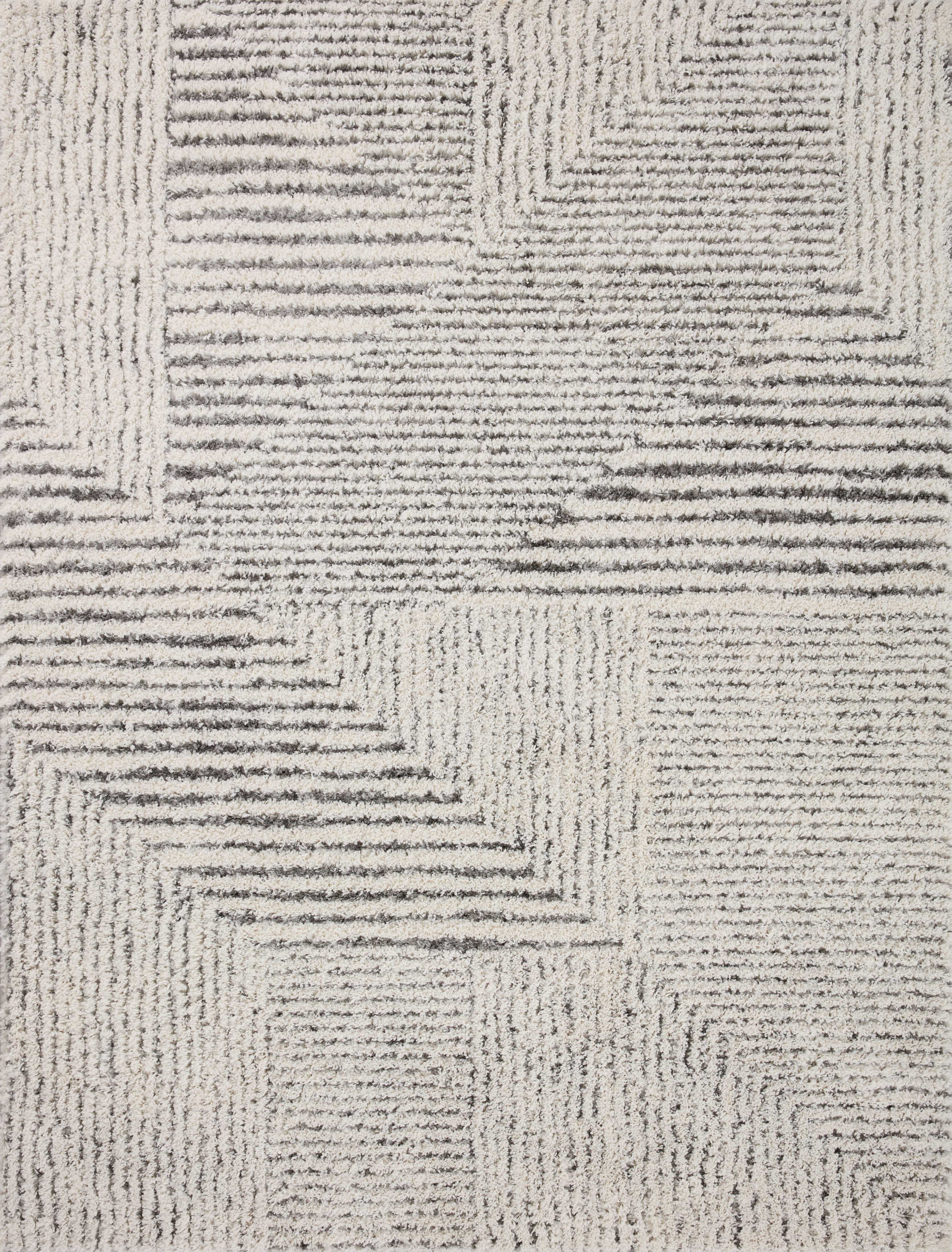 Loloi Levitt Shag LEV-02 Ivory / Grey Area Rug