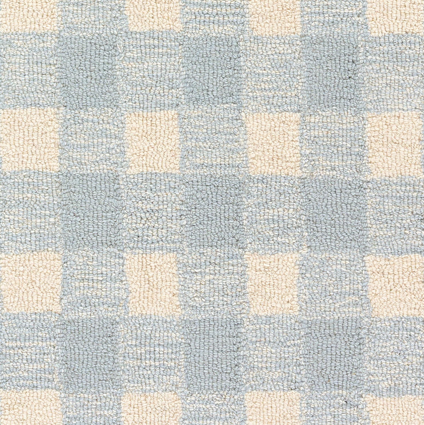 Lily LIY-1 Blue Area Rug, hand-tufted 100% wool with whimsical playful patterns