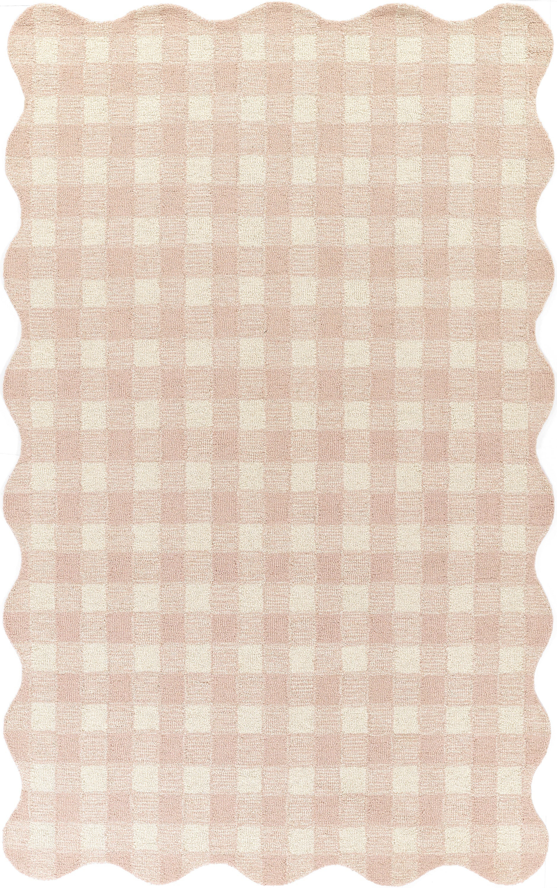 Lily LIY-1 Pink Area Rug, plush hand-tufted wool with sweet charming design