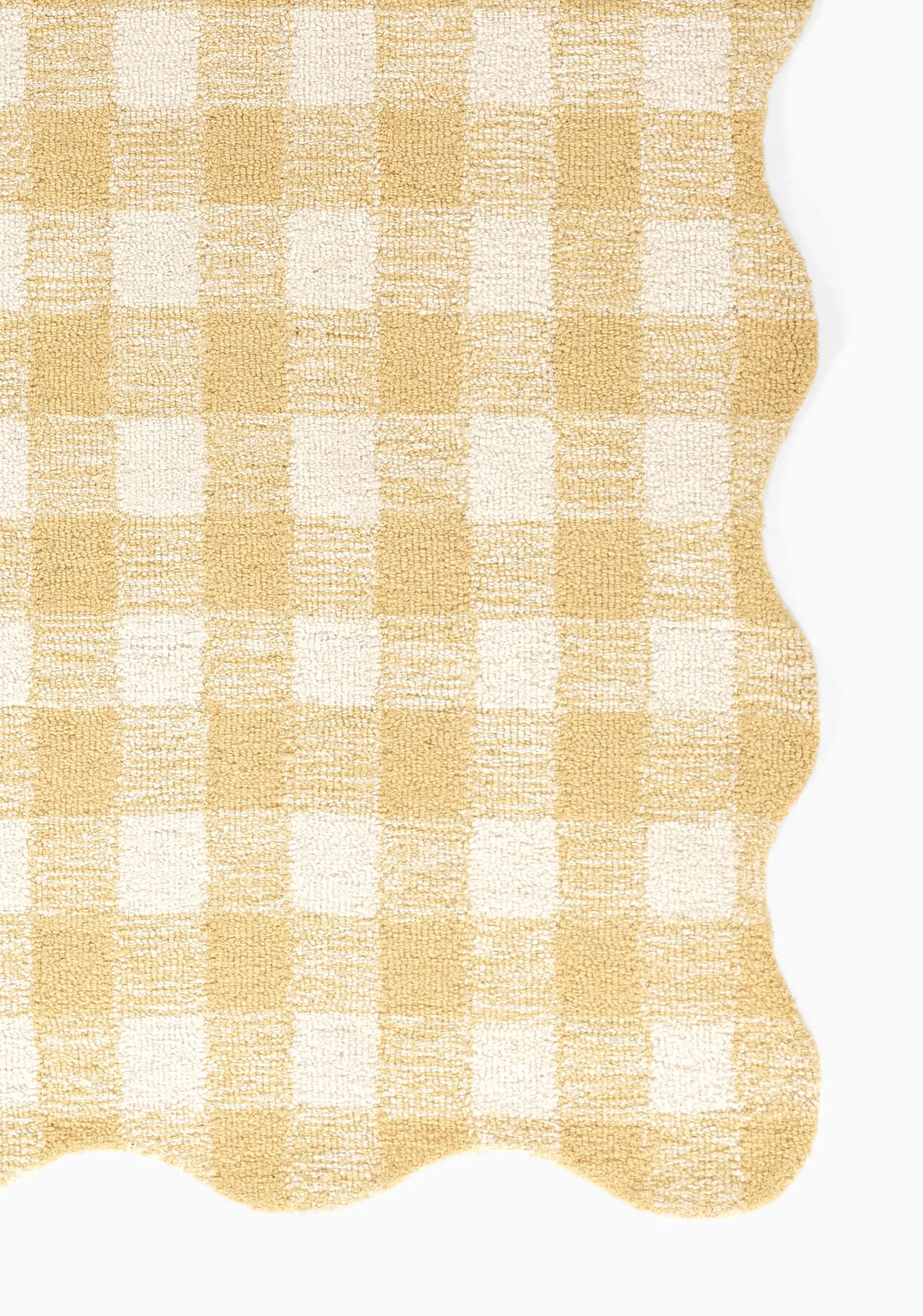 Lily LIY-1 Yellow Area Rug, cheerful hand-tufted wool with whimsical patterns