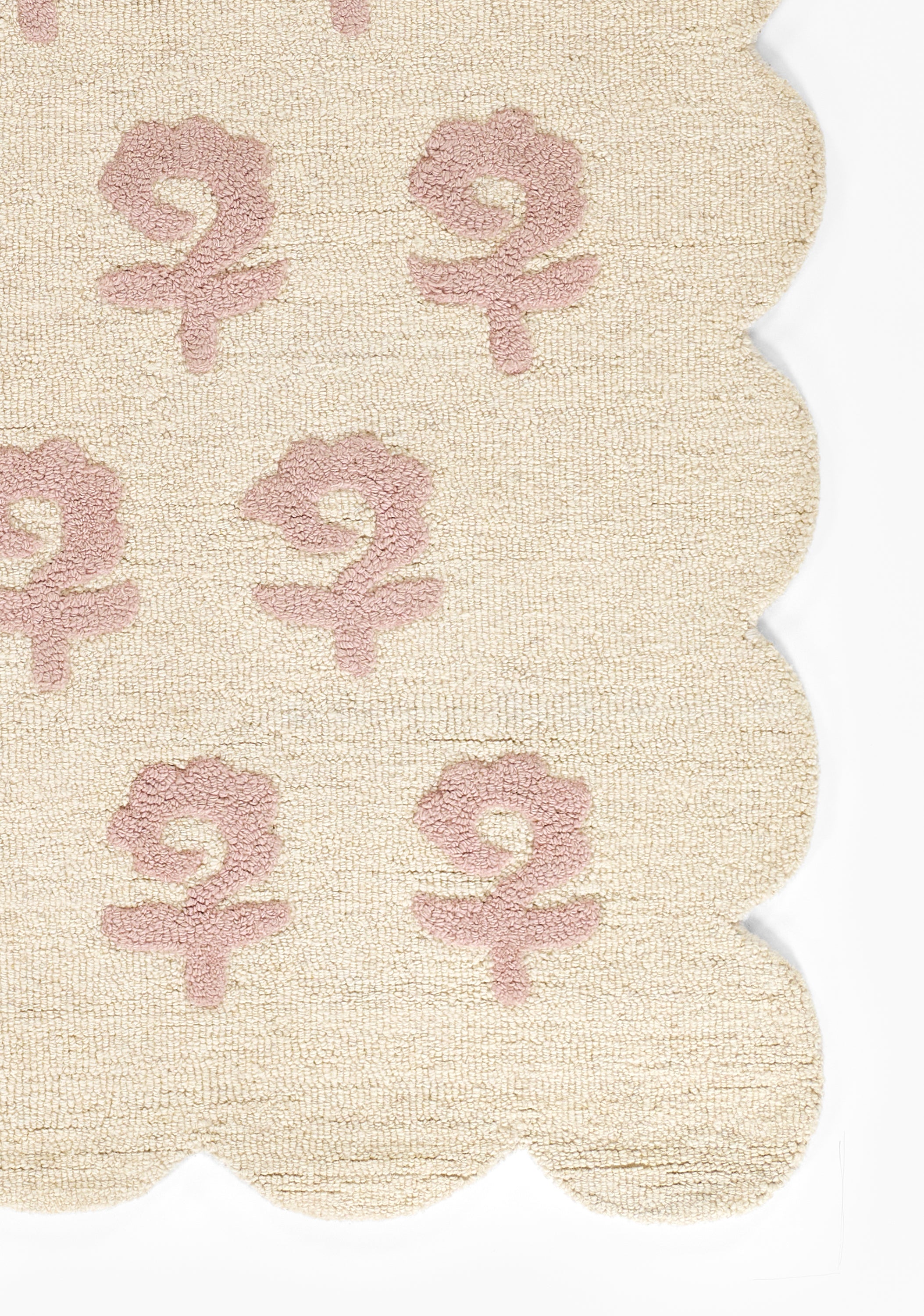 Lily LIY-2 Pink Area Rug, soft pink hand-tufted wool with cottage-style charm
