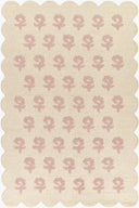 Lily LIY-2 Pink Area Rug, soft pink hand-tufted wool with cottage-style charm