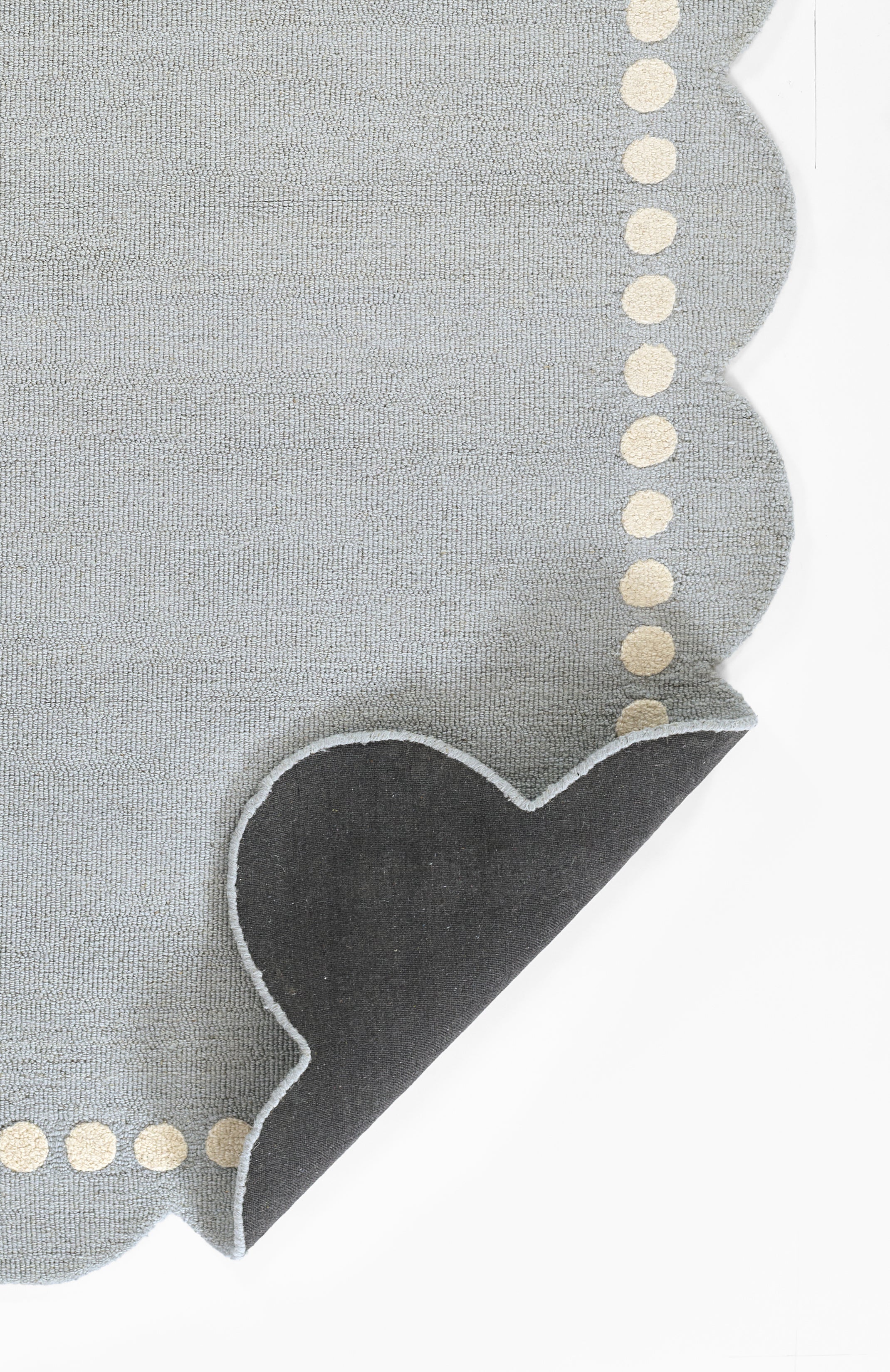 Lily LIY-3 Blue Area Rug, spirited hand-tufted wool rug for kids and nursery