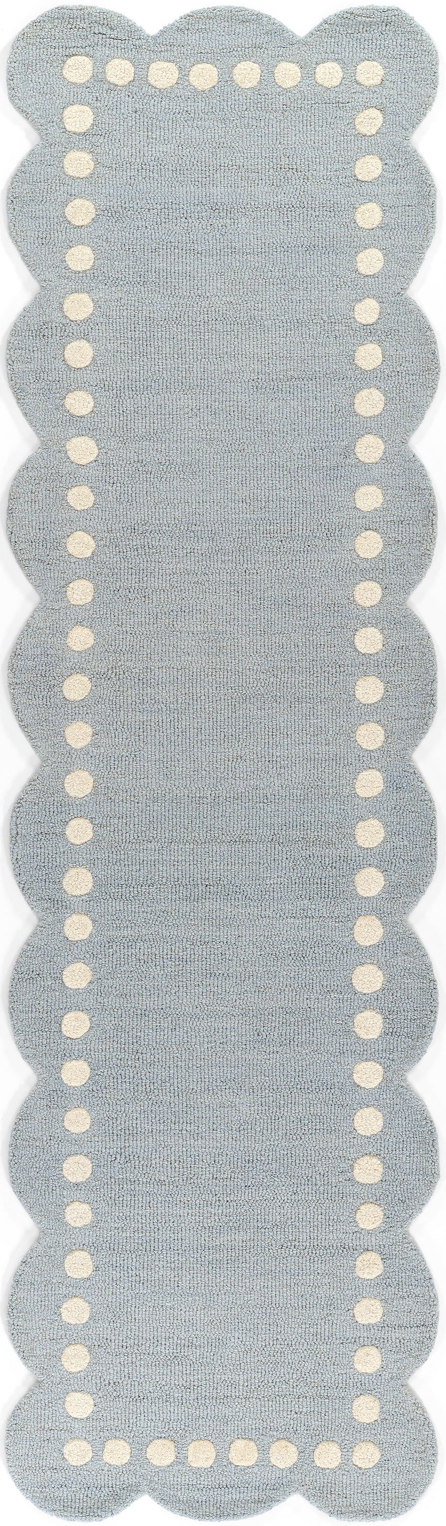 Lily LIY-3 Blue Area Rug, spirited hand-tufted wool rug for kids and nursery