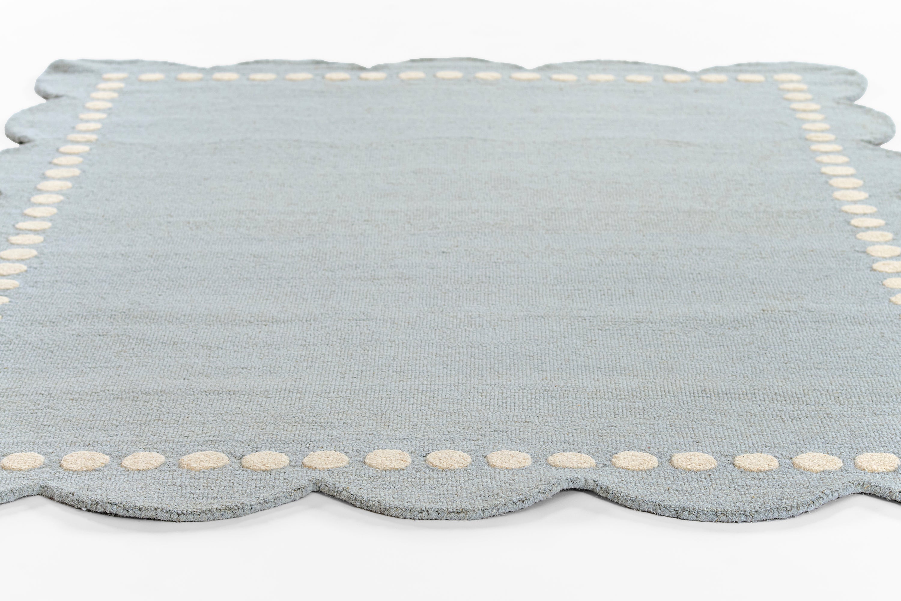 Lily LIY-3 Blue Area Rug, spirited hand-tufted wool rug for kids and nursery