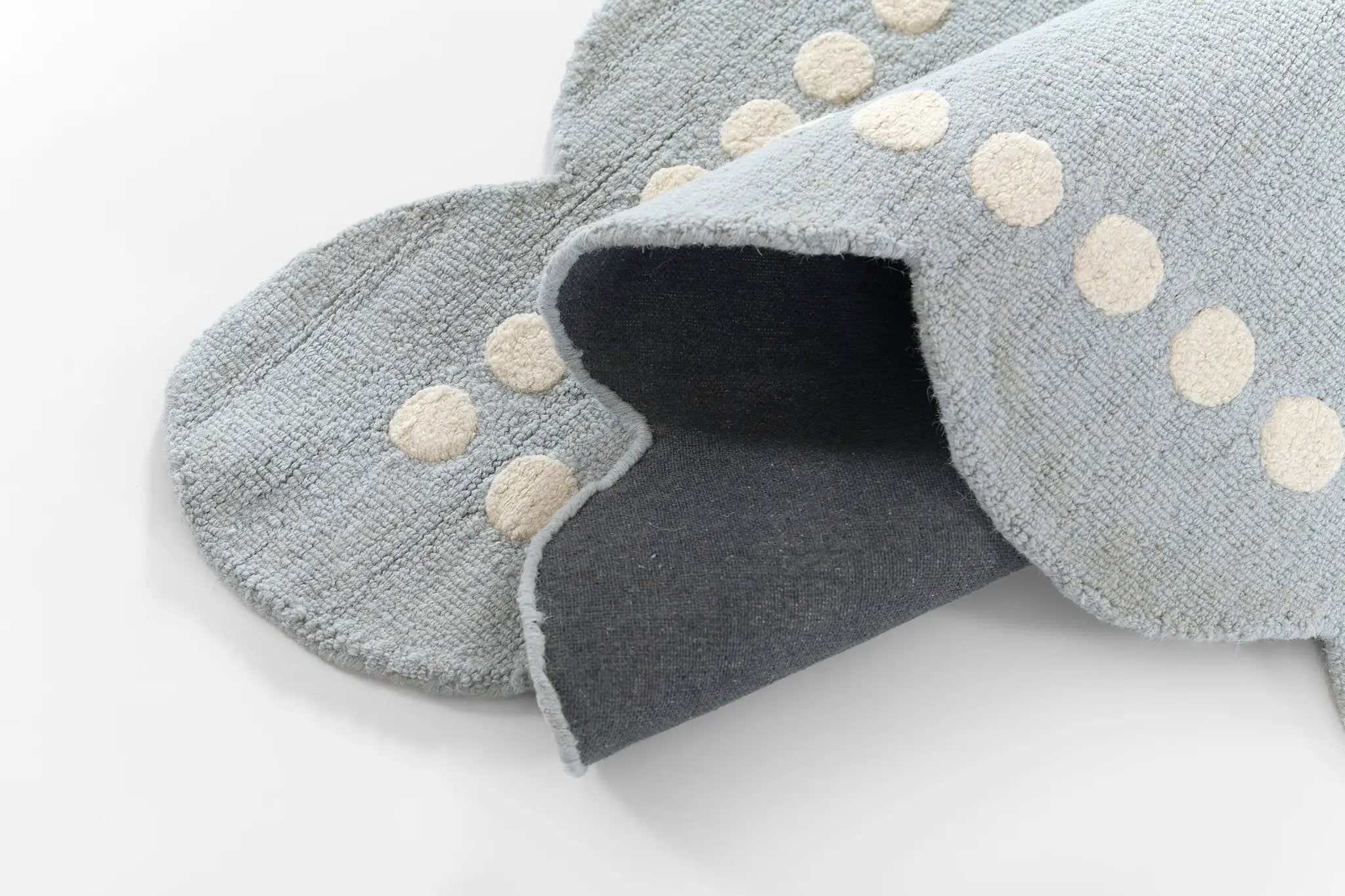 Lily LIY-3 Blue Area Rug, spirited hand-tufted wool rug for kids and nursery
