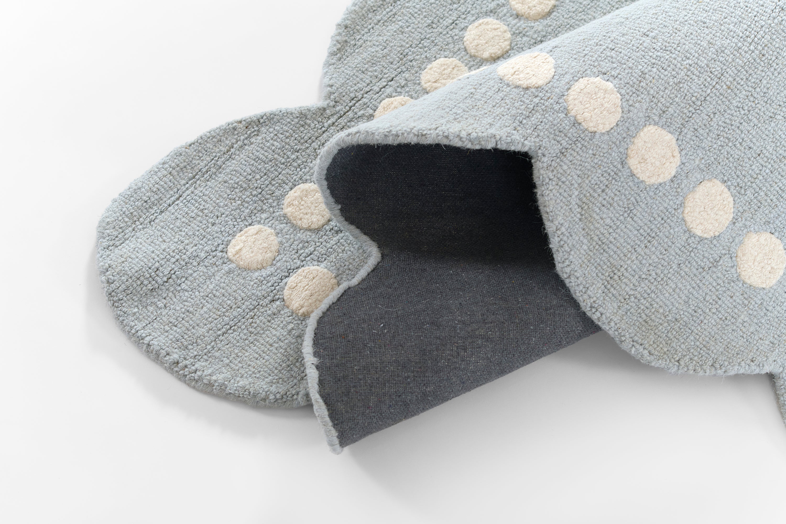 Lily LIY-3 Blue Area Rug, spirited hand-tufted wool rug for kids and nursery