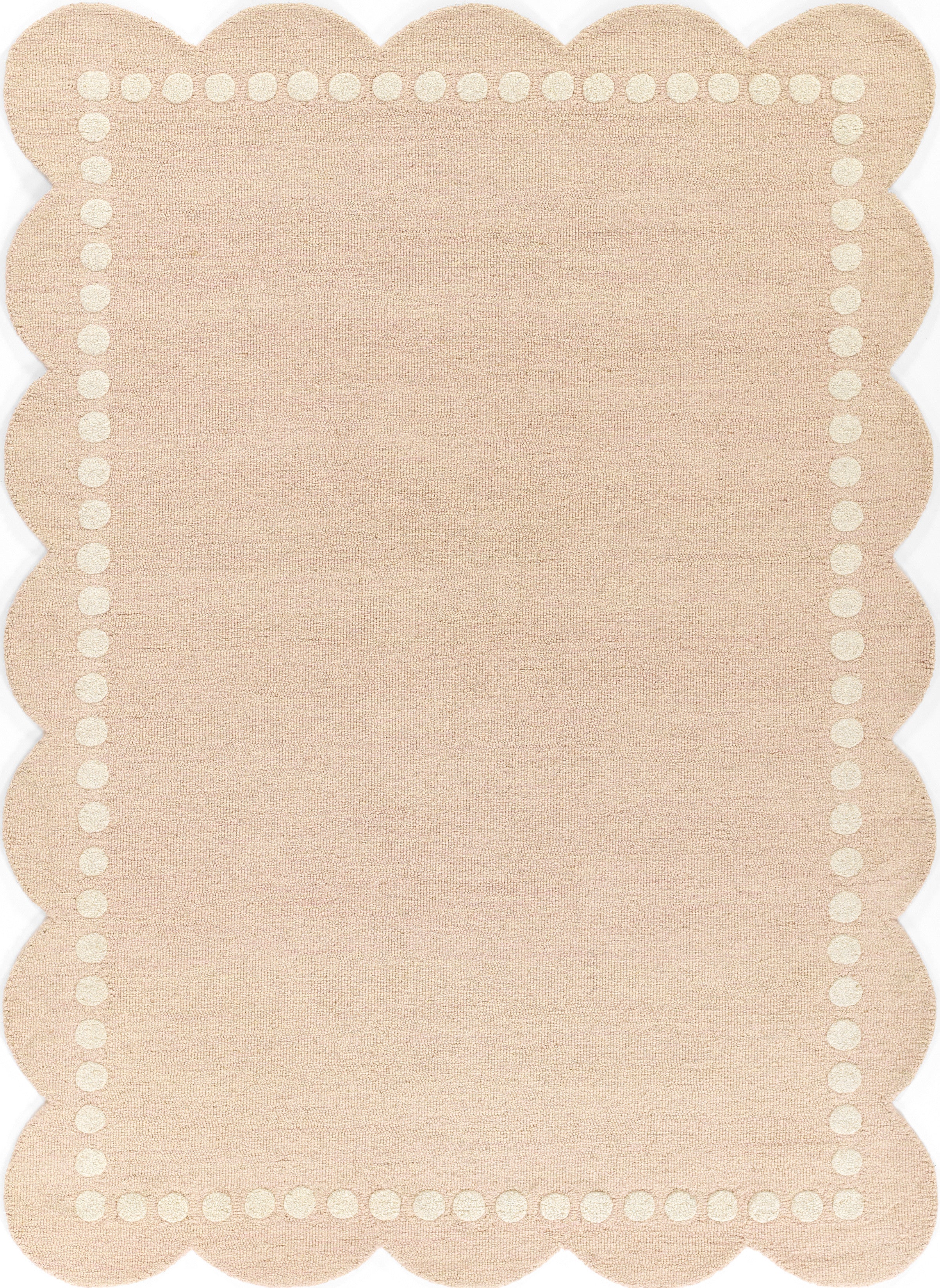 Lily LIY-3 Pink Area Rug, sweet pink hand-tufted wool for playful spaces