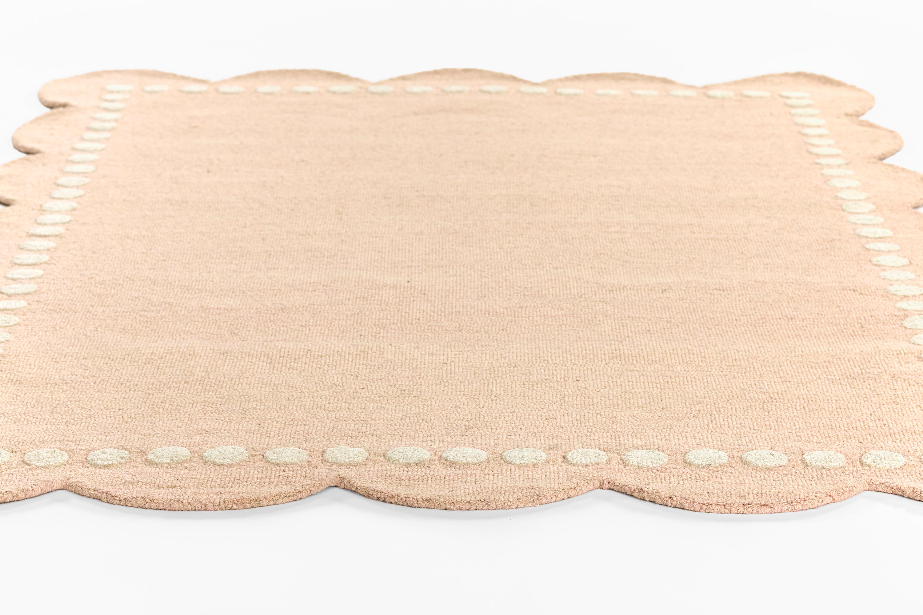 Lily LIY-3 Pink Area Rug, sweet pink hand-tufted wool for playful spaces