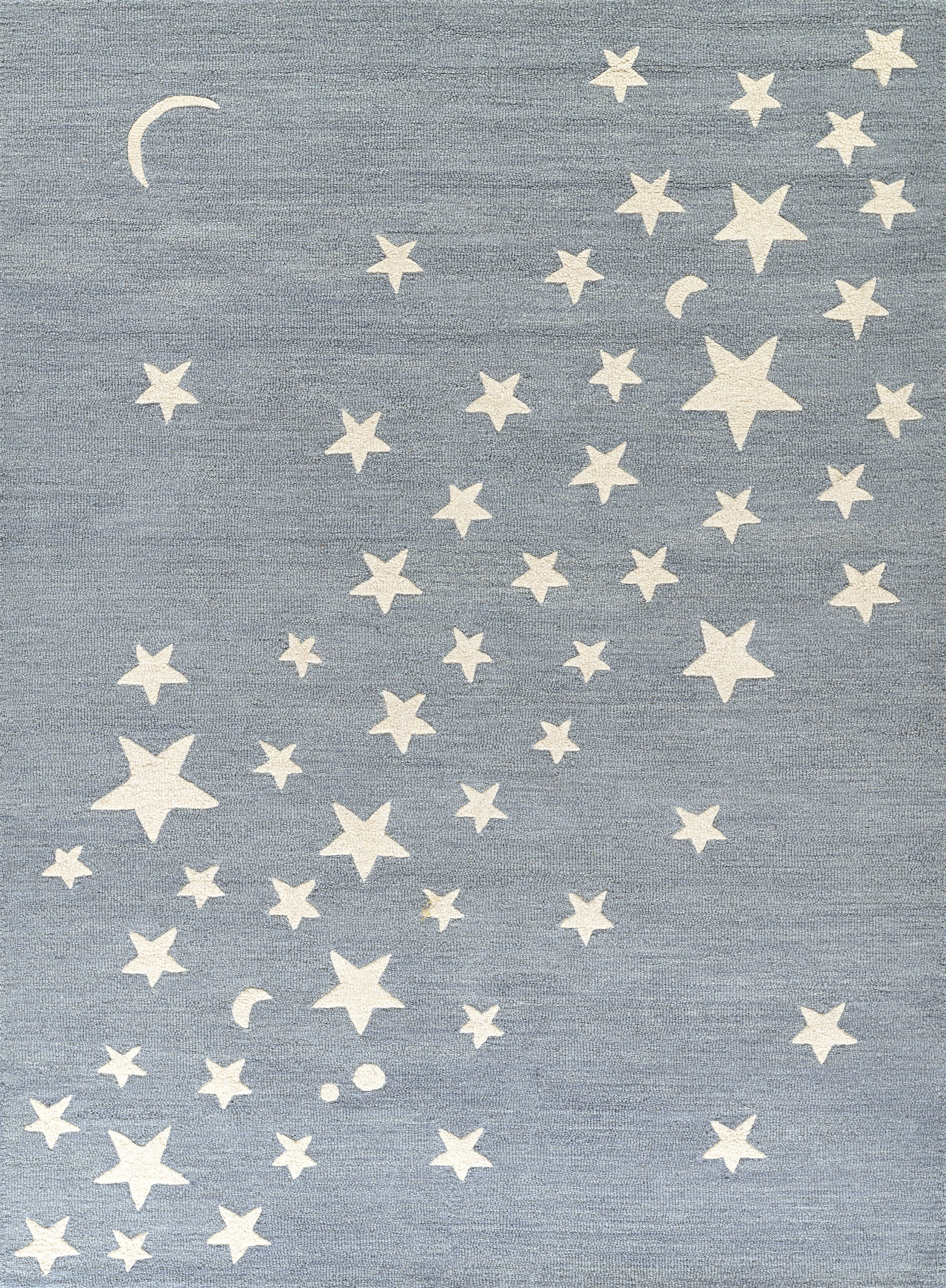 Lily LIY-4 Blue Area Rug, durable hand-tufted wool with charming style