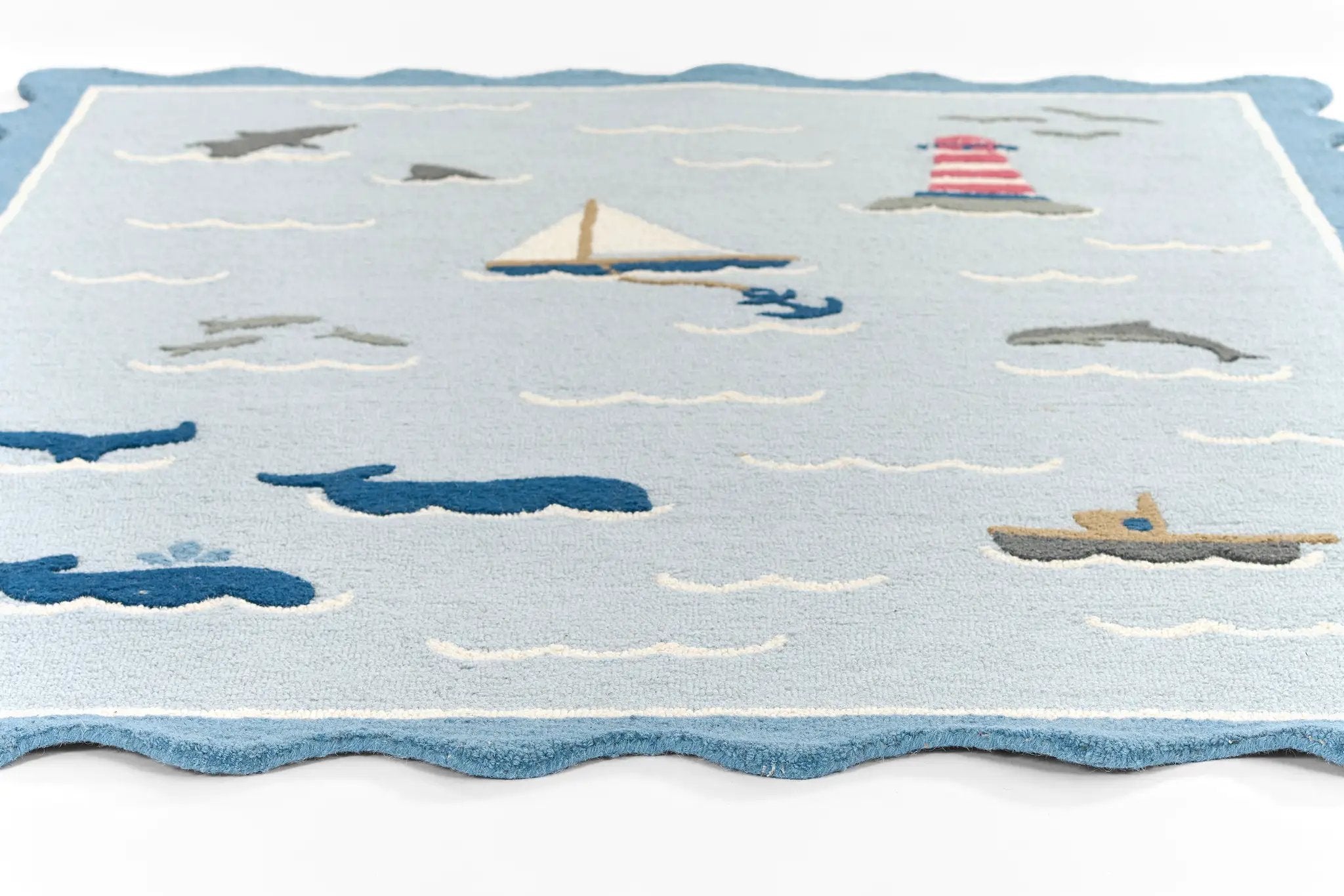 Lily LIY-7 Blue Area Rug by Momeni