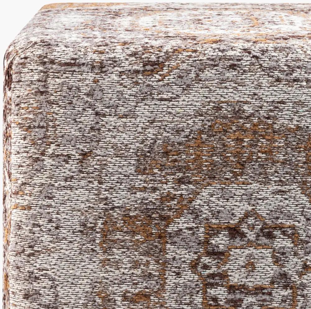 Amsterdam AMPF-002 Gray Ottoman by LIVABLISS