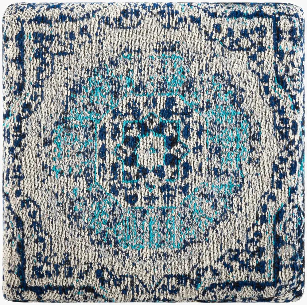 Amsterdam AMPF-003 Navy Ottoman by LIVABLISS
