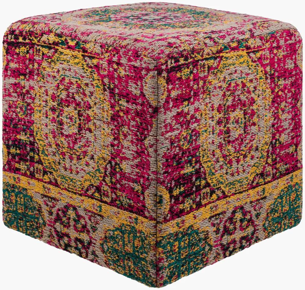 Amsterdam AMPF-004 Magenta Ottoman by LIVABLISS