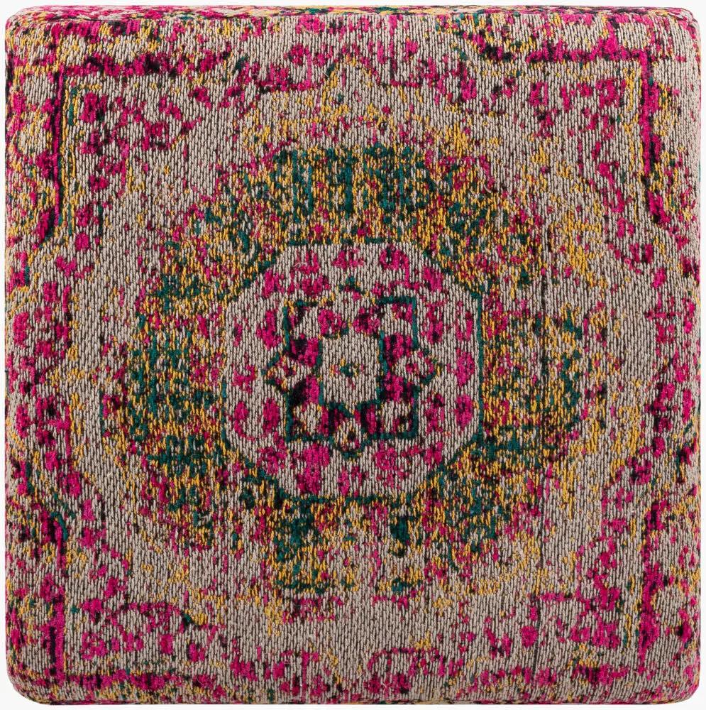 Amsterdam AMPF-004 Magenta Ottoman by LIVABLISS