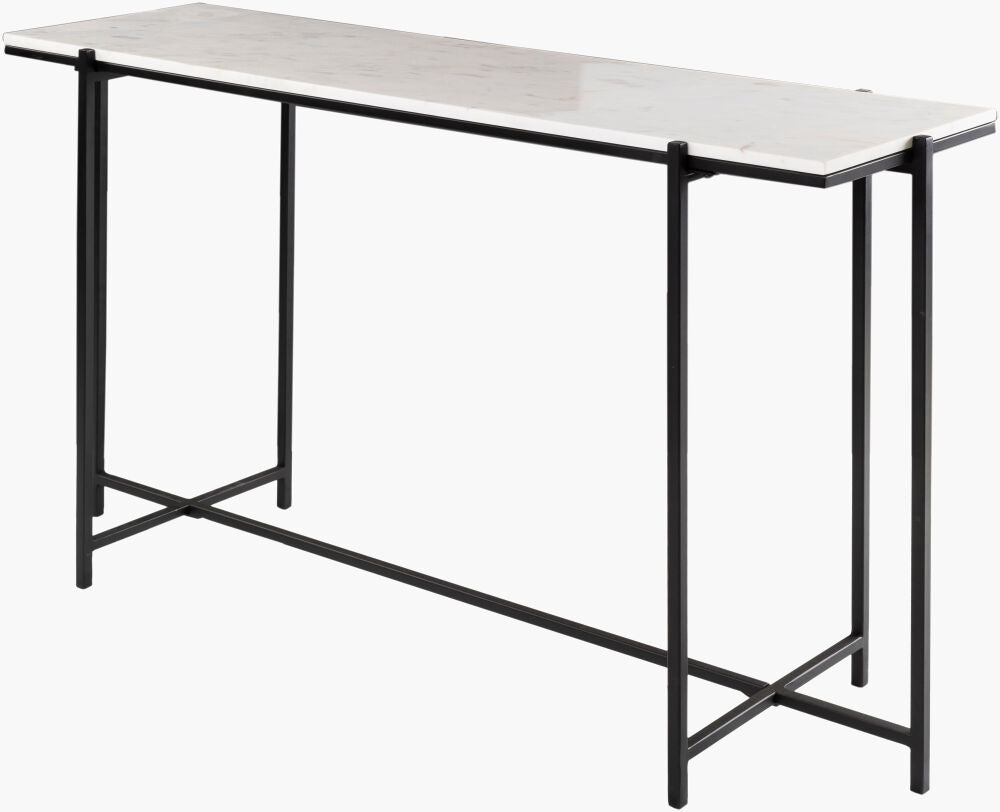 Surya Anaya ANA-003 White Marble Top Console Table