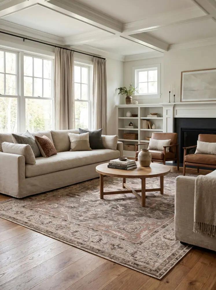 LIVABLISS Aston Villa ASV-2300 Muted-Taupe Traditional Area Rug