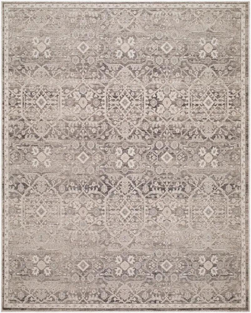 LIVABLISS Aston Villa ASV-2302 Taupe Machine Woven Traditional Area Rug