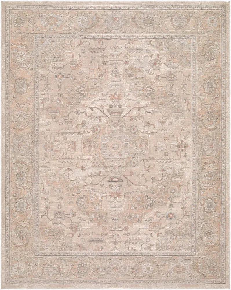 LIVABLISS Aston Villa ASV-2308 Sandstone Traditional 100% Polyester Machine Woven Area Rug