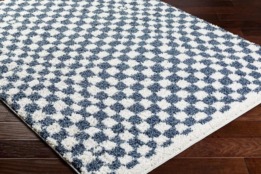 LIVABLISS Birmingham BMM-2320 Ivory and Blue Area Rug