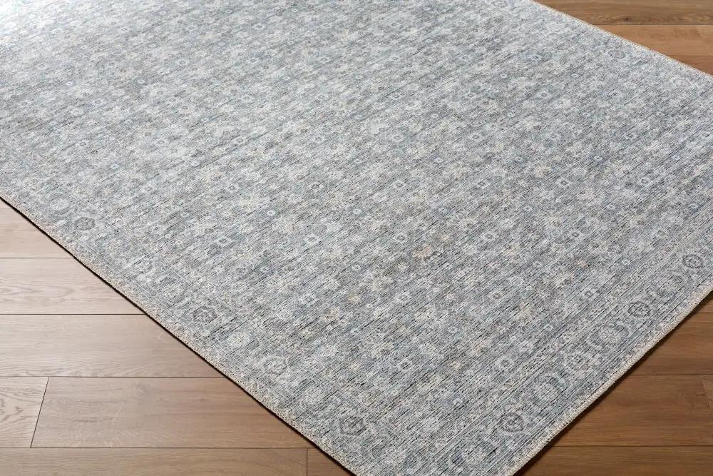 Livabliss x Becki Owens Aureta BOAU-2301 Steel-Blue 100% Polyester Machine Washable Area Rug