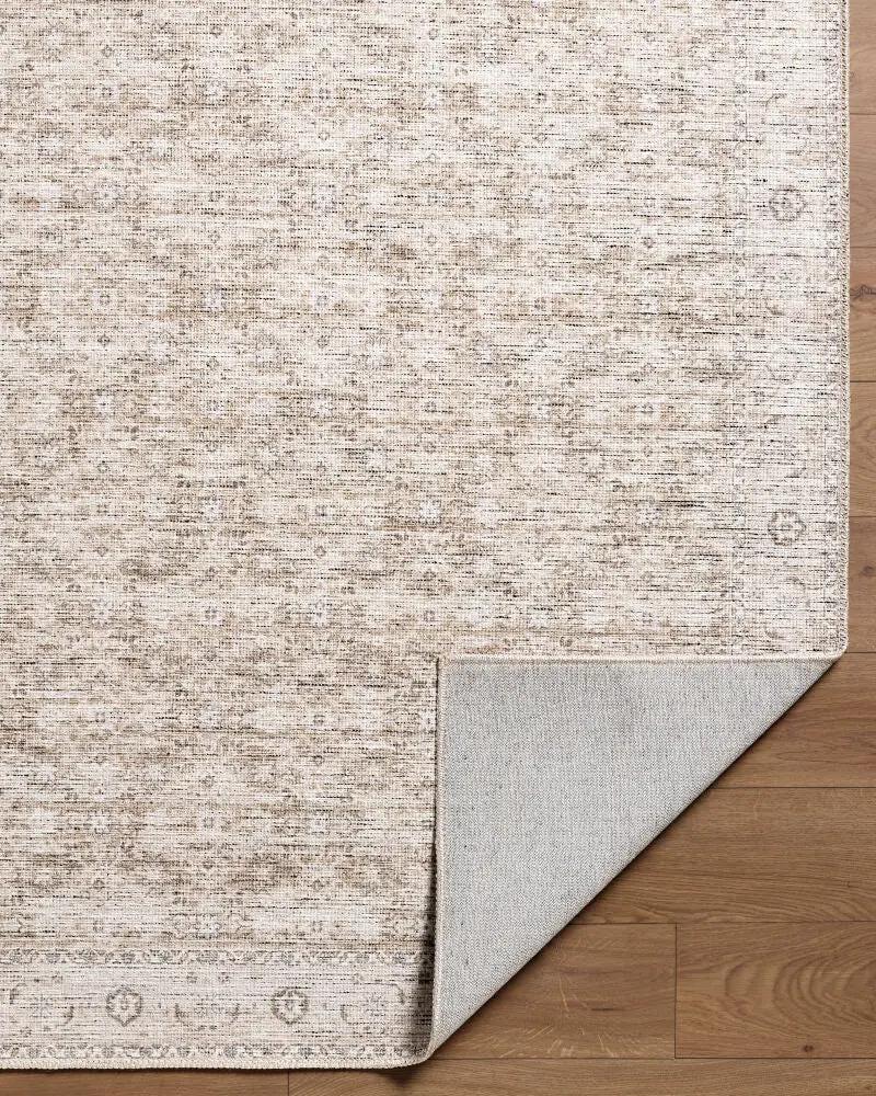 Livabliss x Becki Owens Aureta BOAU-2302 Taupe Machine Washable 100% Polyester Area Rug
