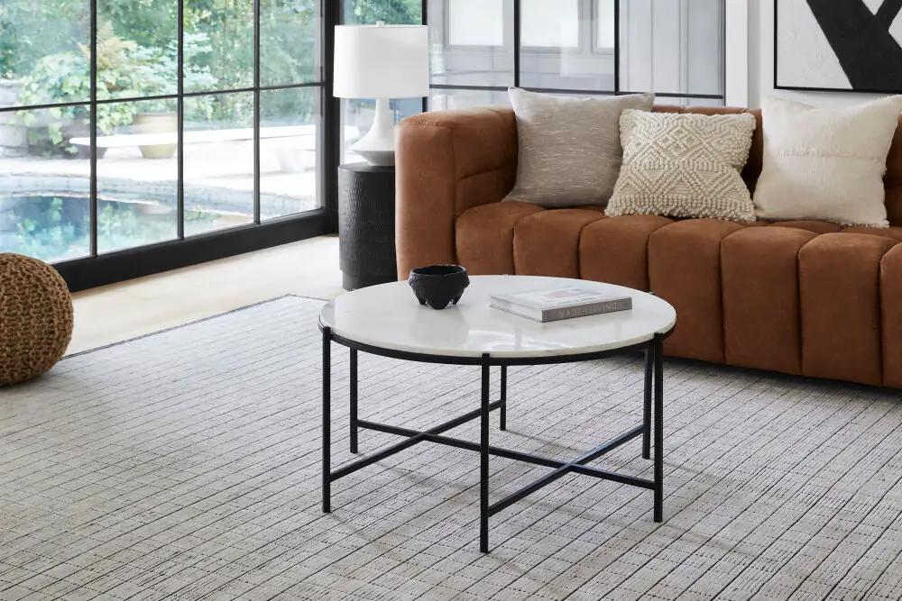 Amenet NEA-001 Gold / Black End Table by LIVABLISS