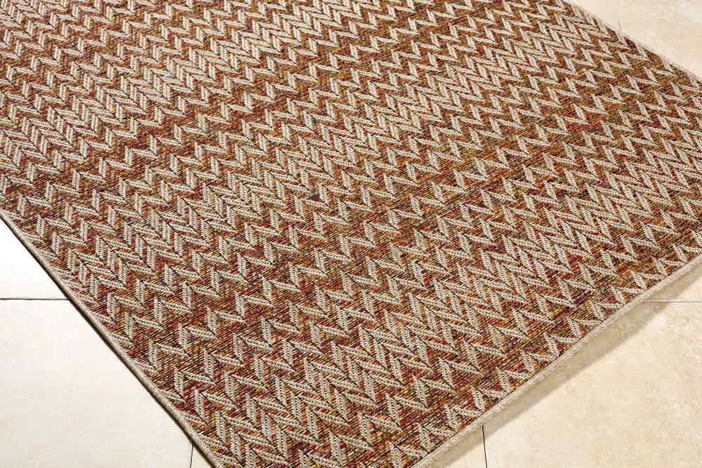 LIVABLISS Crete CEE-2301 Burnt-Orange Area Rug