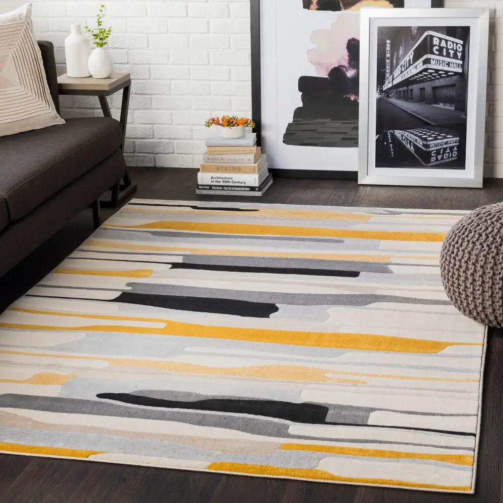 LIVABLISS City CIT-2340 Yellow Area Rug