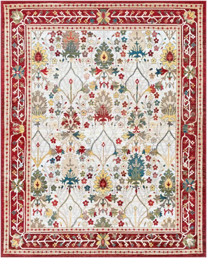 LIVABLISS Crafty CRT-2309 Red Area Rug