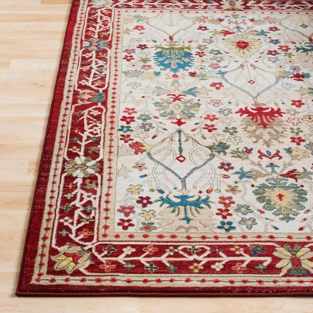 LIVABLISS Crafty CRT-2309 Red Area Rug